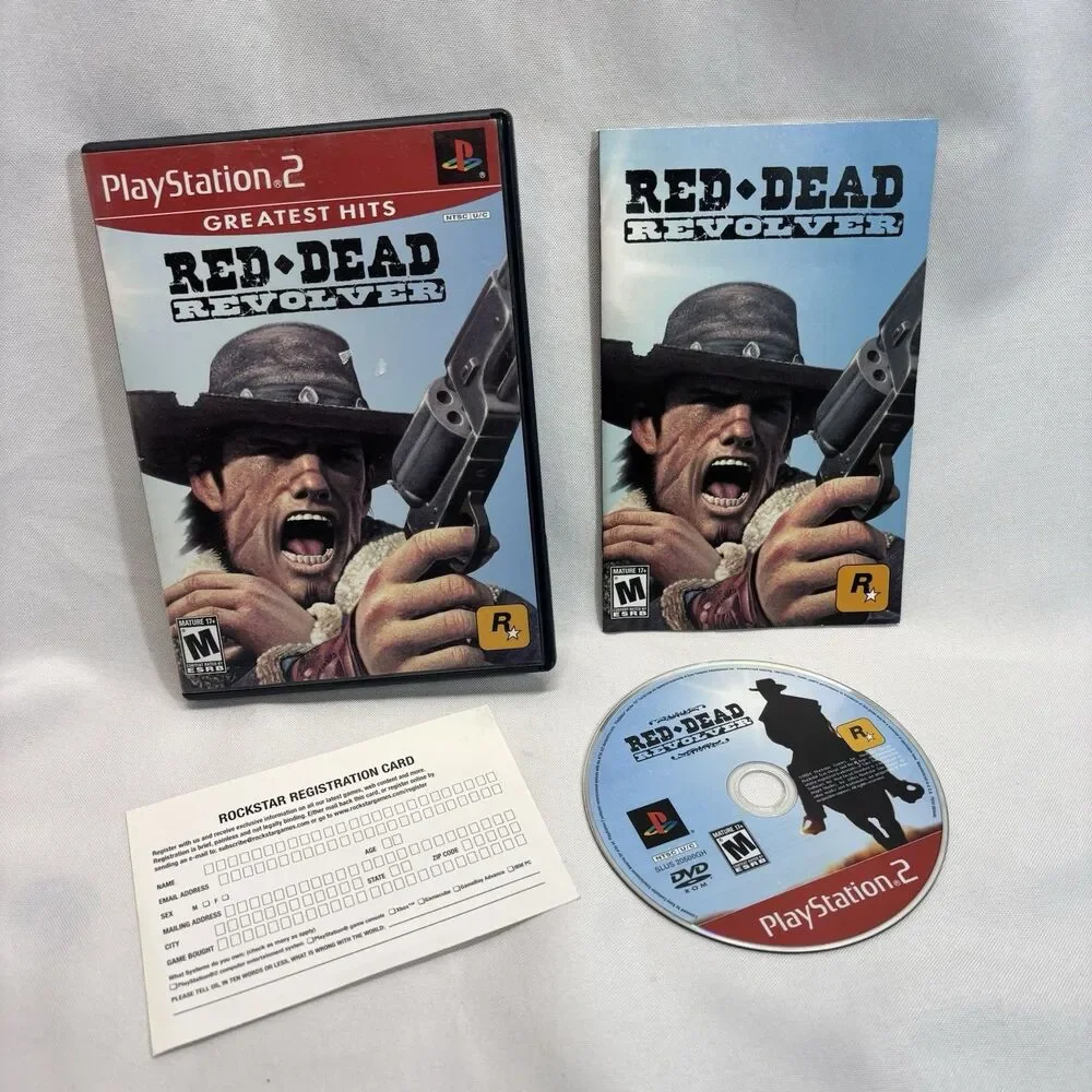 Red Dead Revolver CIB (Sony PlayStation 2, 2004) Tested & Working - Complete PS2